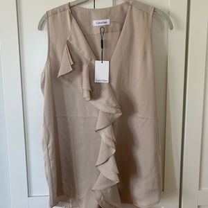 Sleeveless Calvin Klein blouse